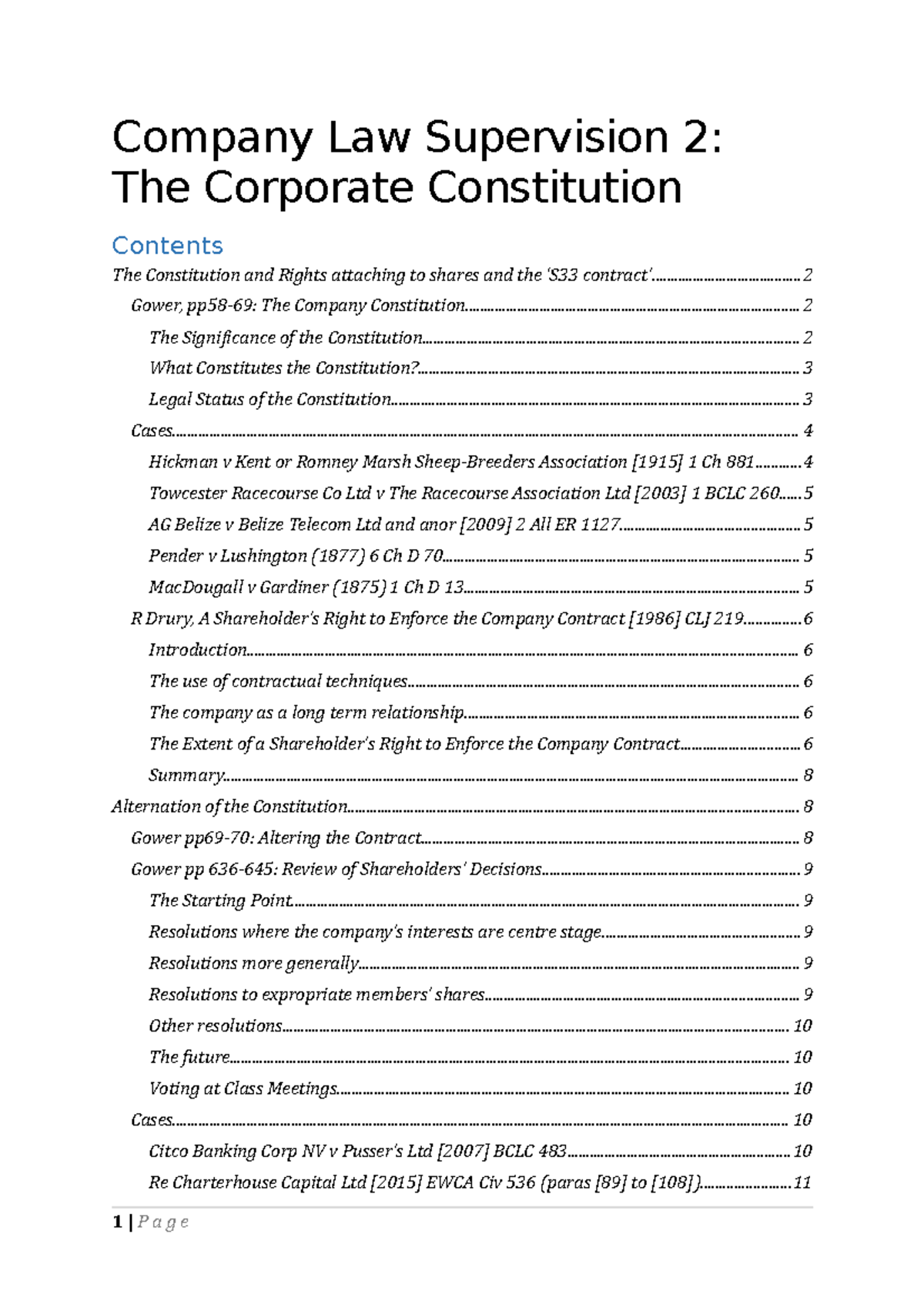 notes-company-supervision-2-company-law-supervision-2-the-corporate