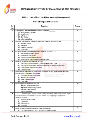 Organizational Behaviour Multiple Choice Questions With Answers ...