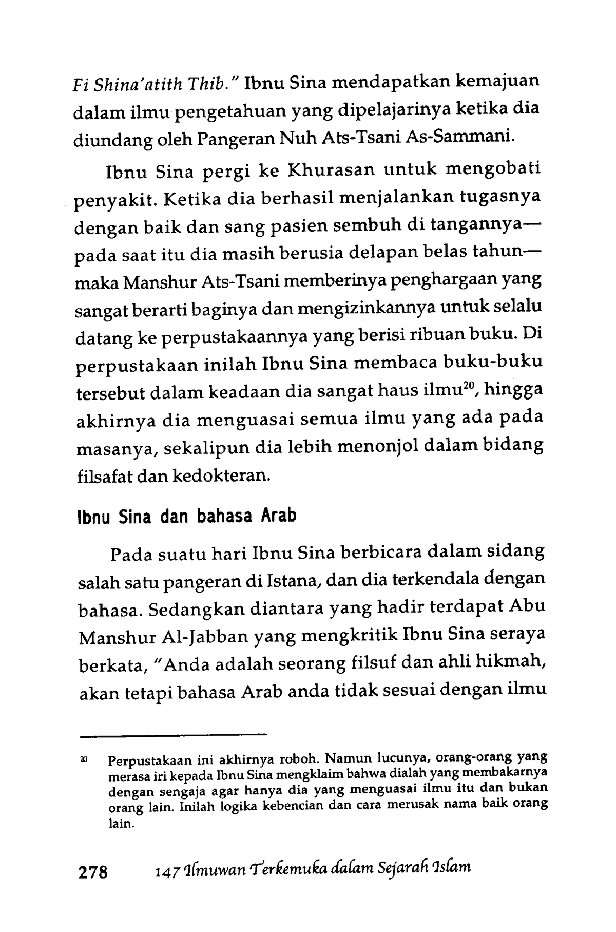 Tugas Sejarah Islam-305 - Fi Shina'atith Thib." Ibnu Sina Mendapatkan ...