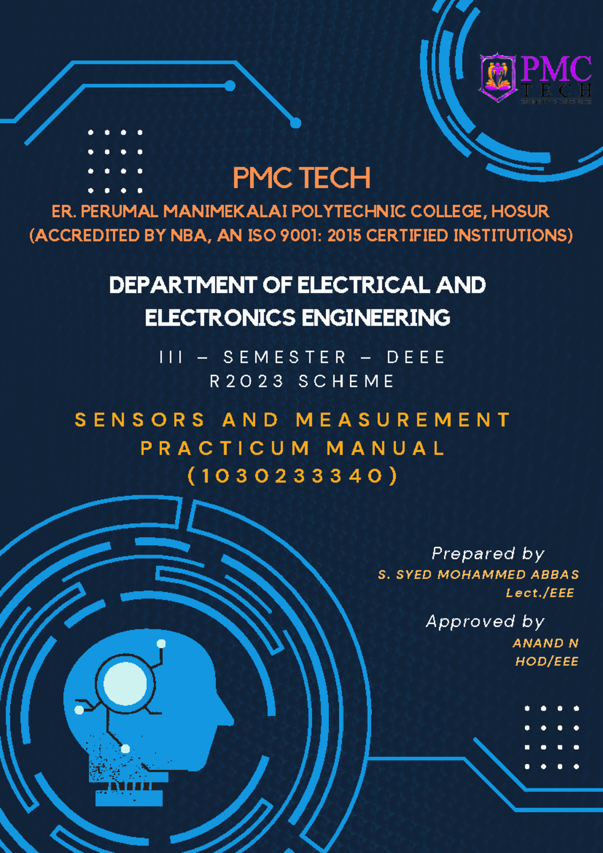 Sensors & Measurement Manual (1page) - PMC TECH ER. PERUMAL MANIMEKALAI ...