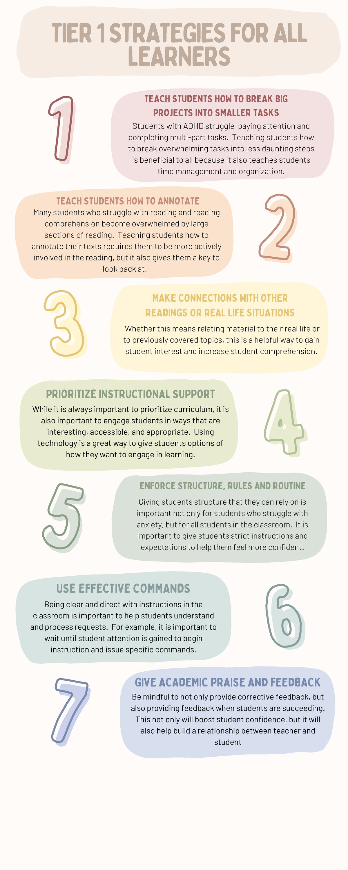 Tier 1 Strategies for all Learners - While it is always important to ...