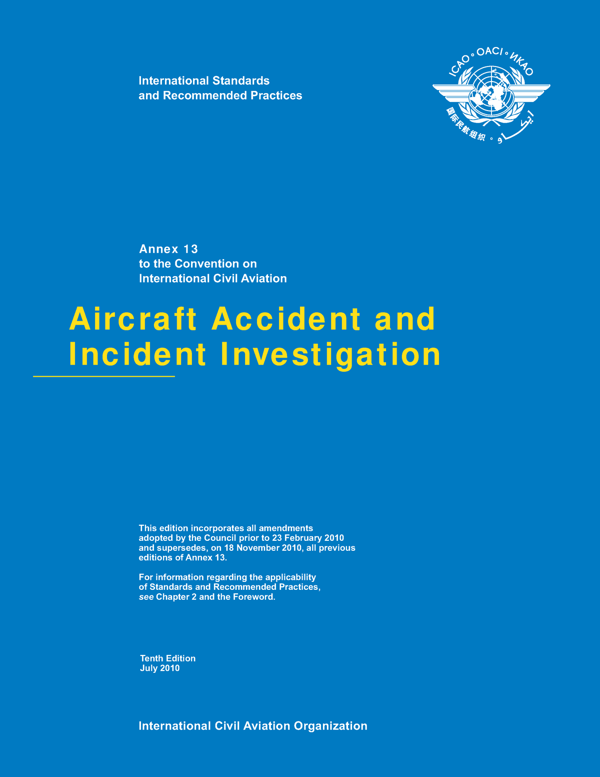 icao-annex-13-aircraft-accident-and-incident-investigation-airc-ra-ft