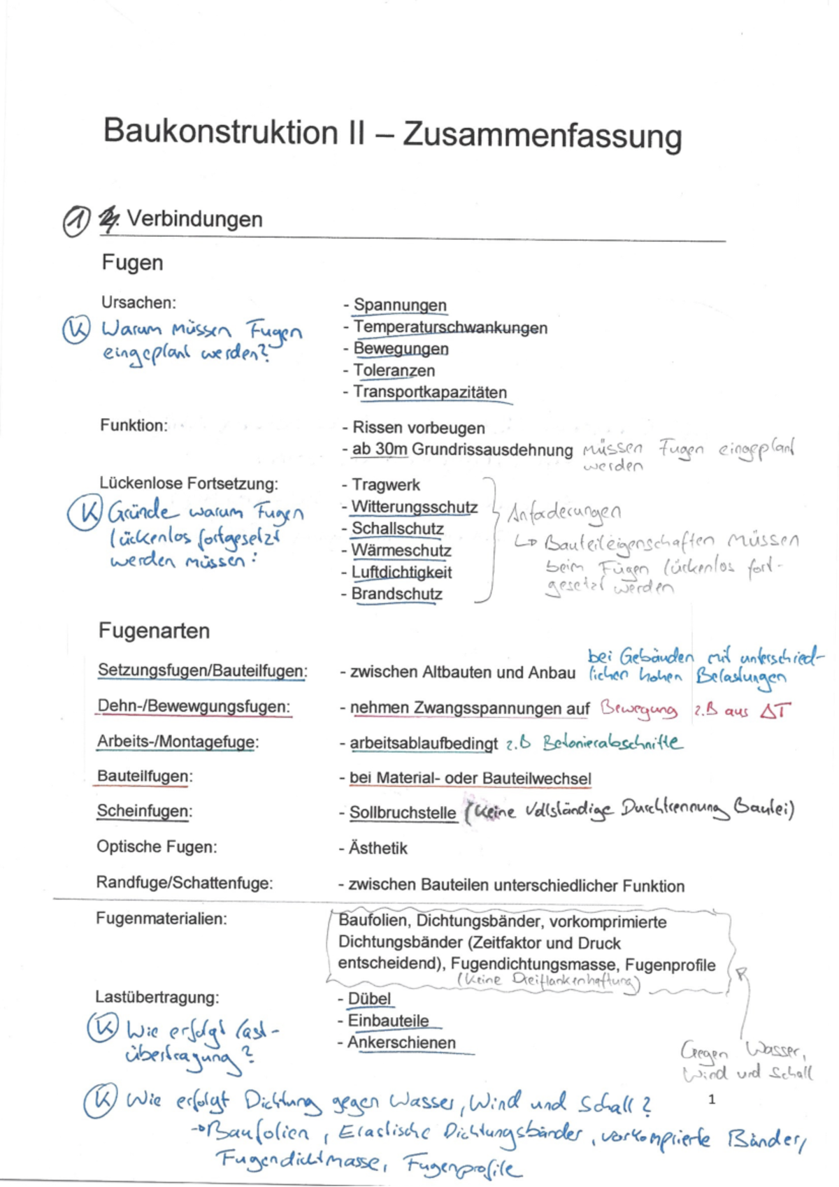 Bauko 2 Baukonstruktion 1 Studocu