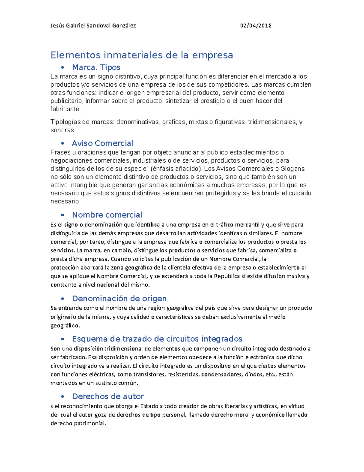 Elementos inmateriales de la empresa - Jesús Gabriel Sandoval González ...