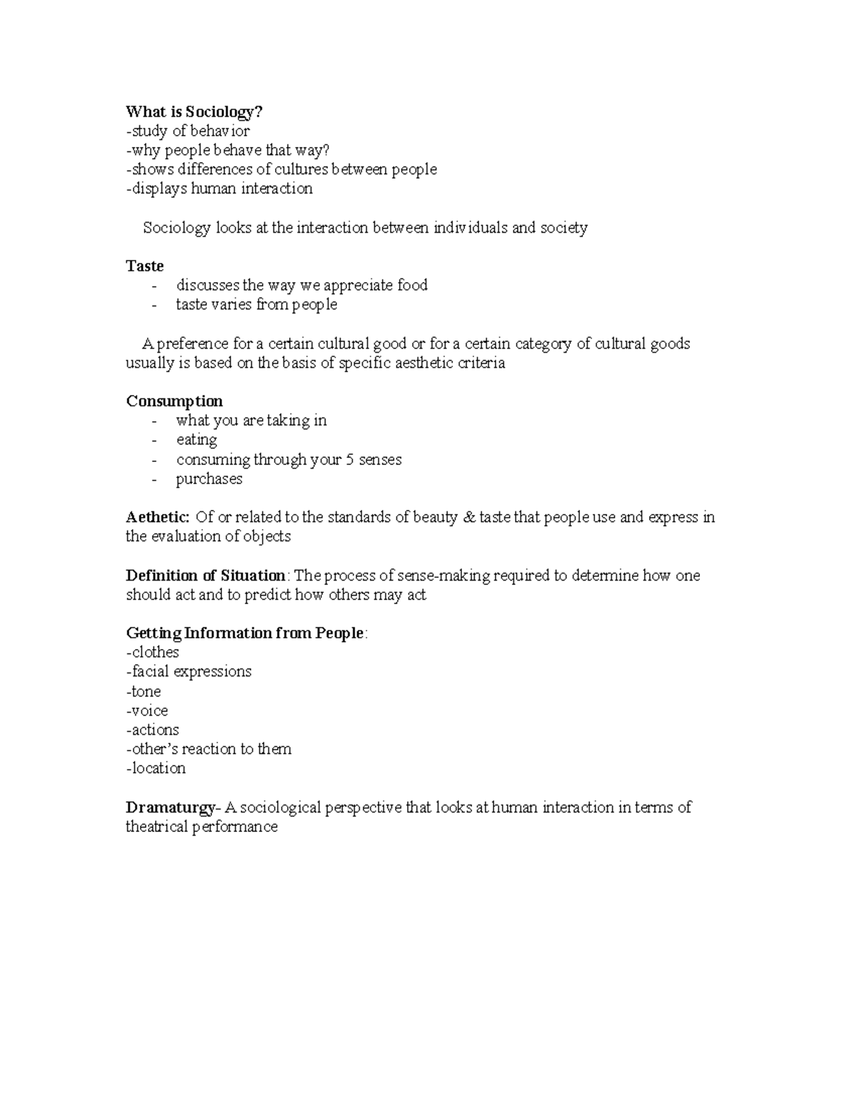 Lecture notes, lecture week 1 - Sociology - What is Sociology? -study ...