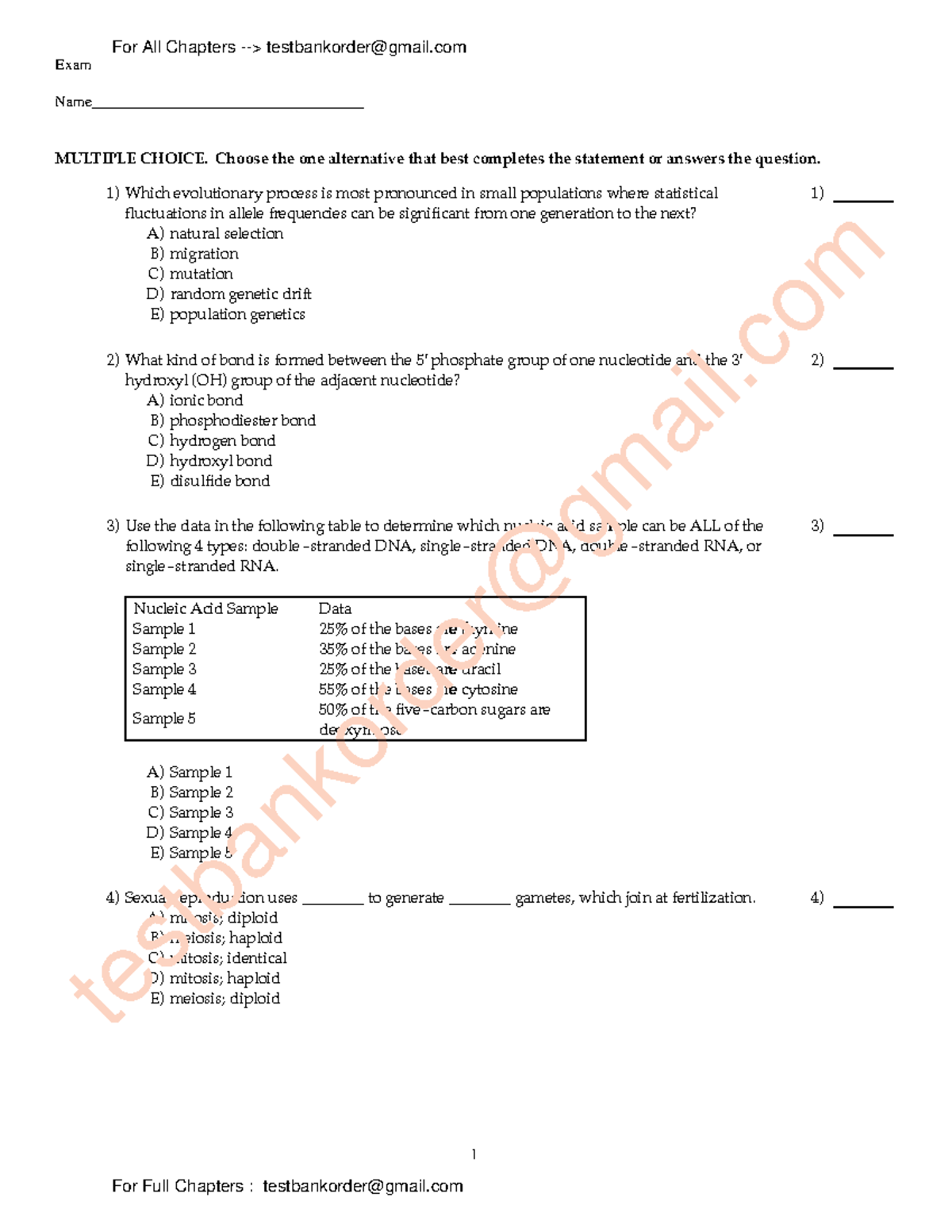 Genetics visual data 4