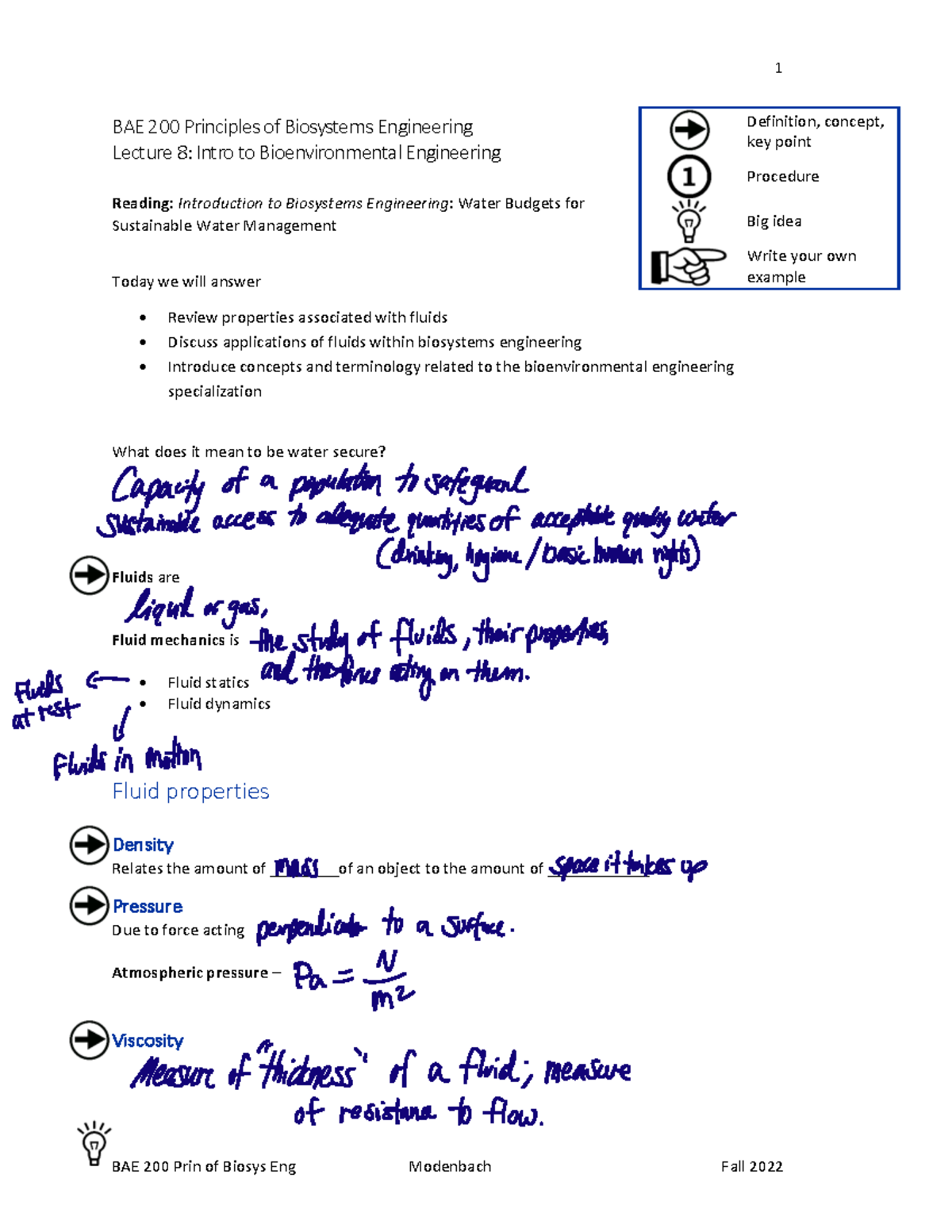 Lecture+8+-+Intro+to+Bioenvironmental+Engineering+-+Posted - BAE 200 ...