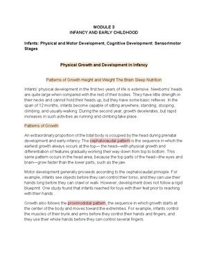 Module 1 notes - Life span - HUMAN DEVELOPMENT: INTRODUCTION ...