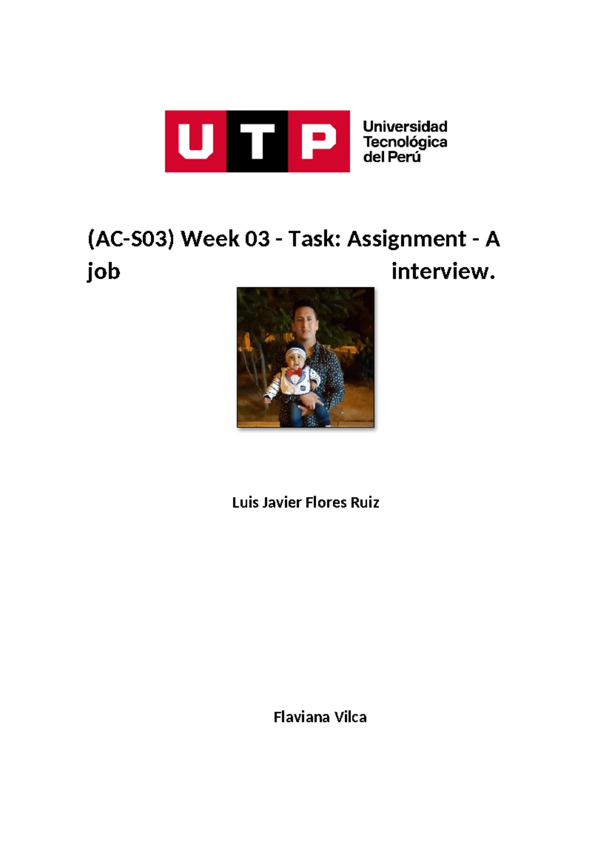 (ac s03) week 03 task assignment a job interview