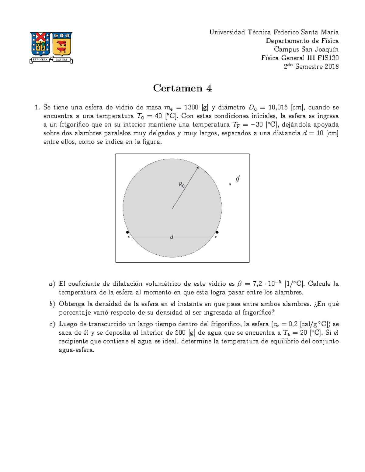 Examen 25 Noviembre Preguntas Universidad T ecnica Federico Santa 