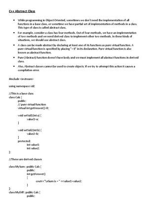 Polymorphism IN CPP Object oriented Program lectures files CS ...