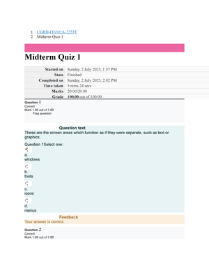 UGRD-IT6302A Human Computer Interaction Midterm Laboratory Quiz 2 - 1 ...