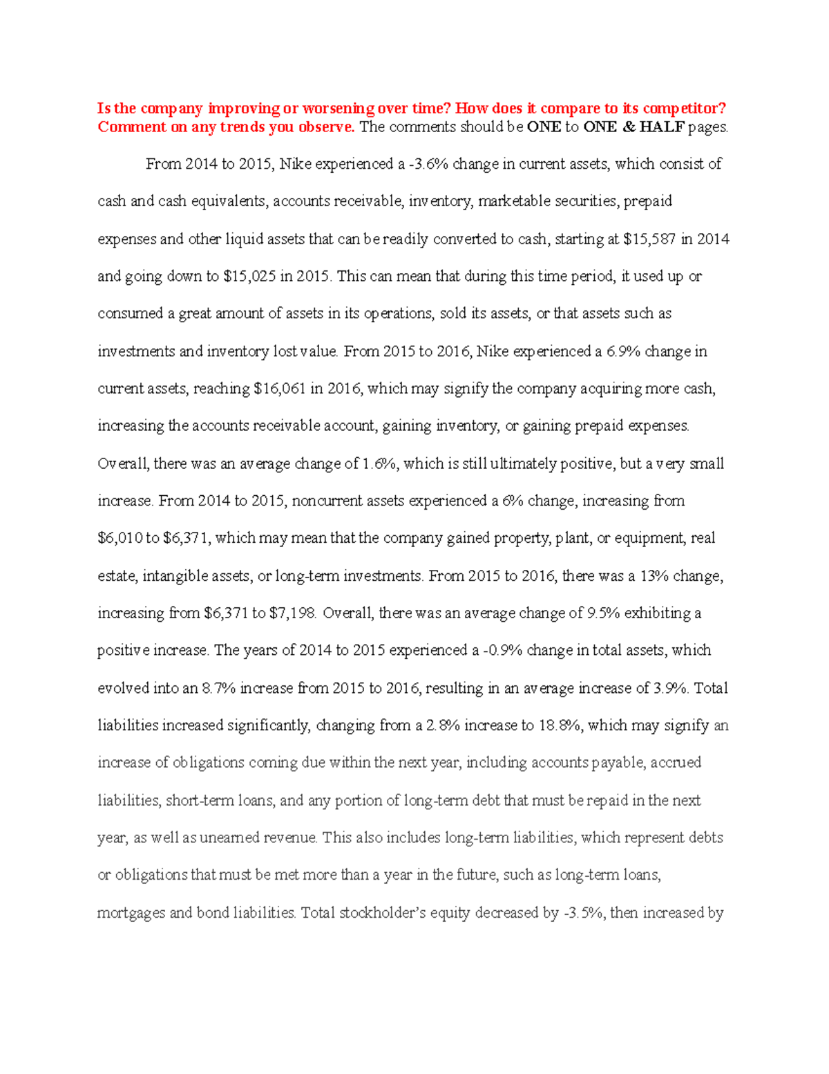 financial-analysis-project-horizontal-analysis-balance-sheet-comments