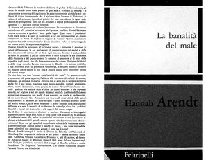Arendt Hannah La banalita del male, libro pdf - PHIL 1113 - Studocu