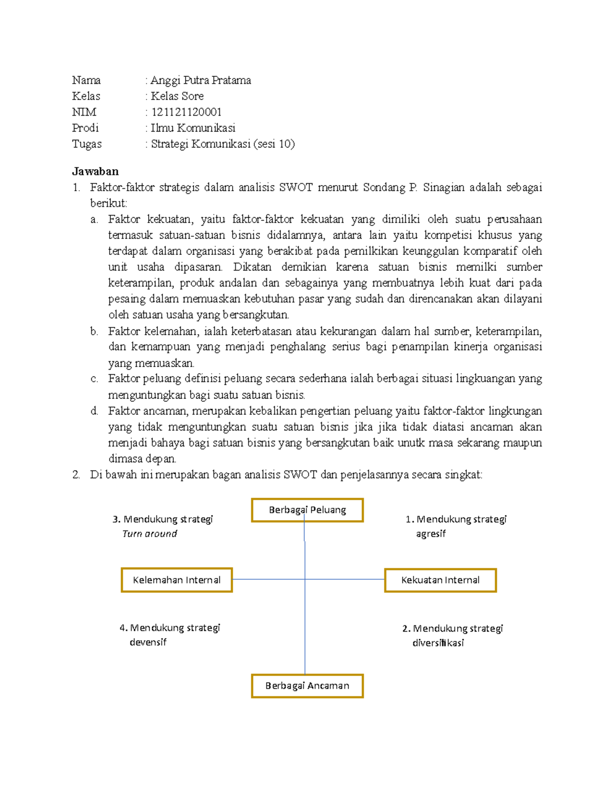 Strategi Komunikasi Sesi 10 - Nama : Anggi Putra Pratama Kelas : Kelas ...