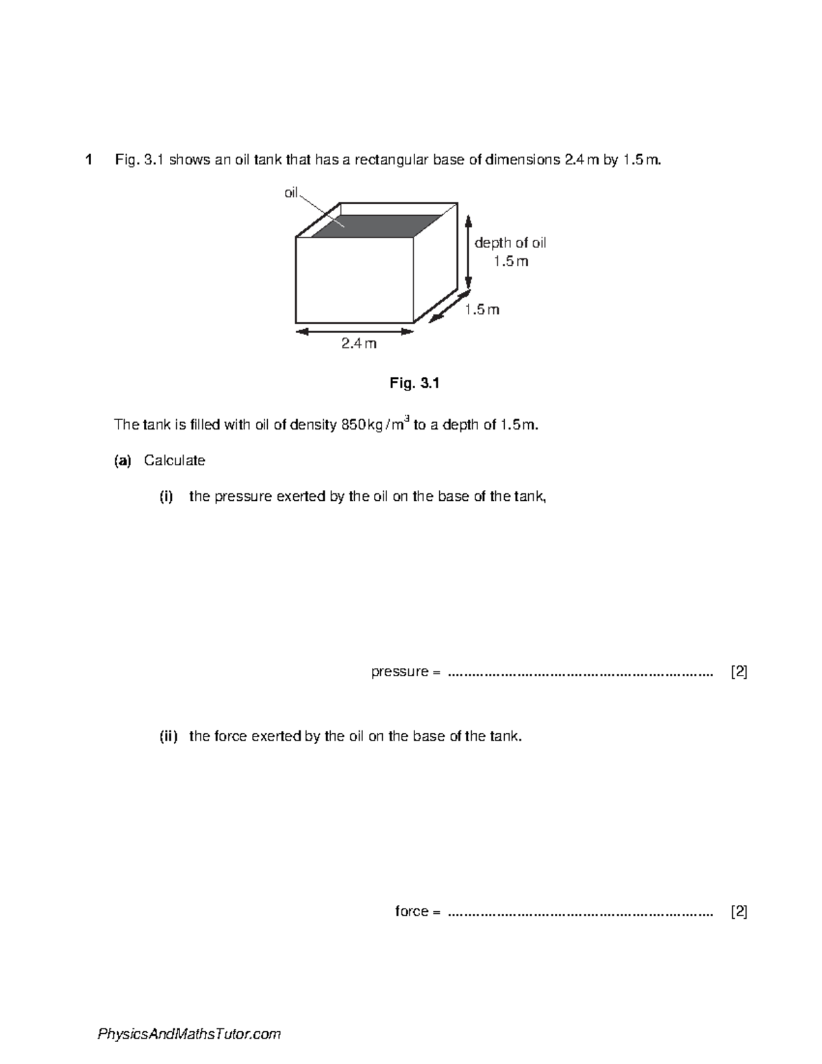 Density 1 QP - physics practice and coursework for homework and test ...