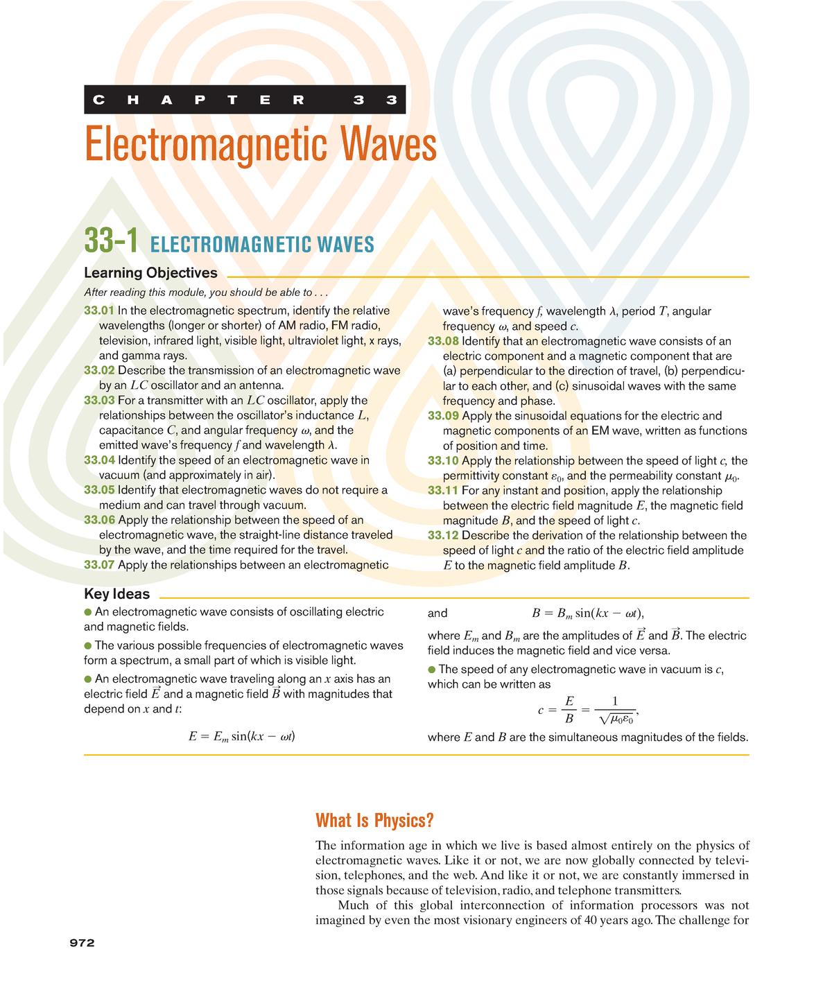 EM Waves Fundamentals Of Physics Textbook ( PDFDrive ) - 972 C H A P T ...