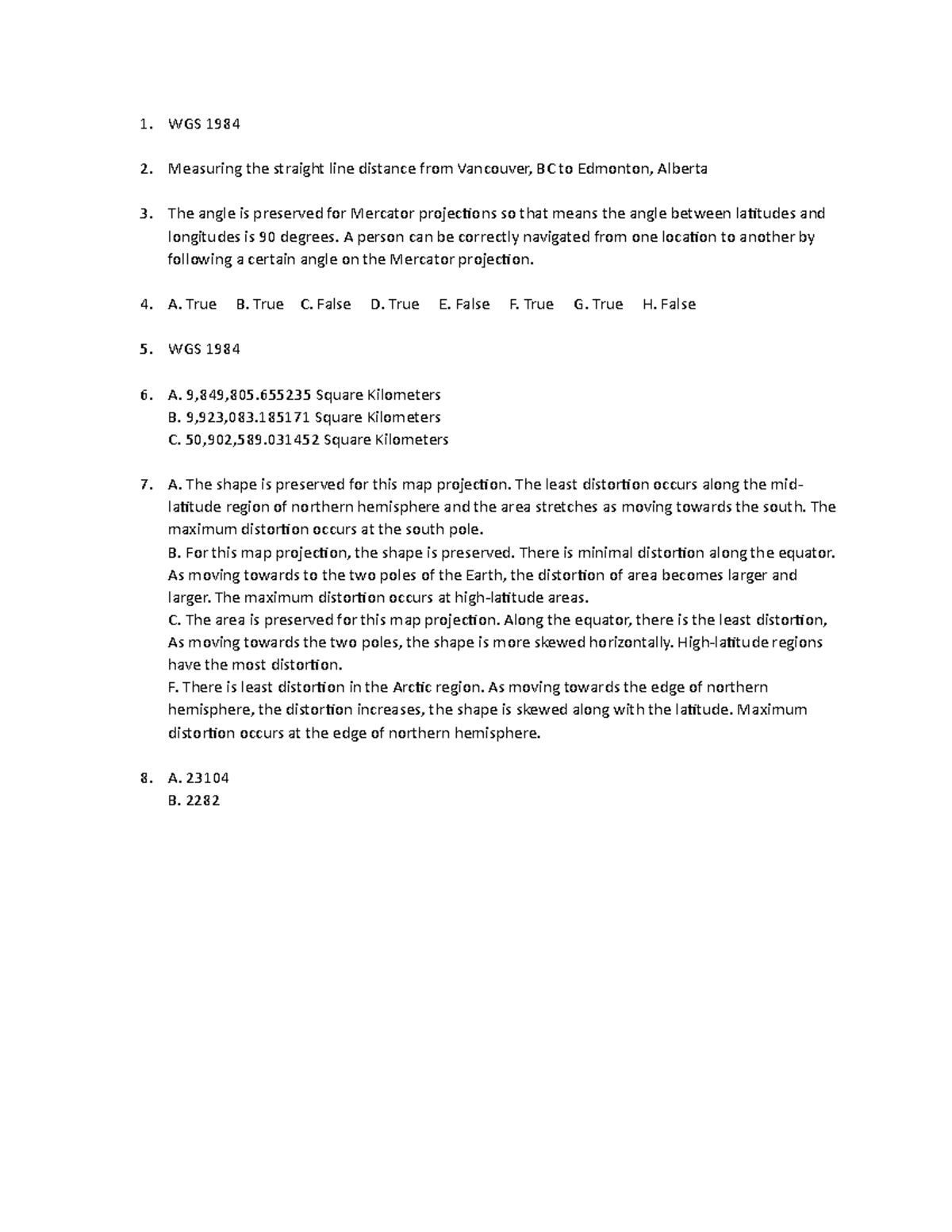 Lab 2 assignment 2 answer 1 wgs 1984 measuring the straight line