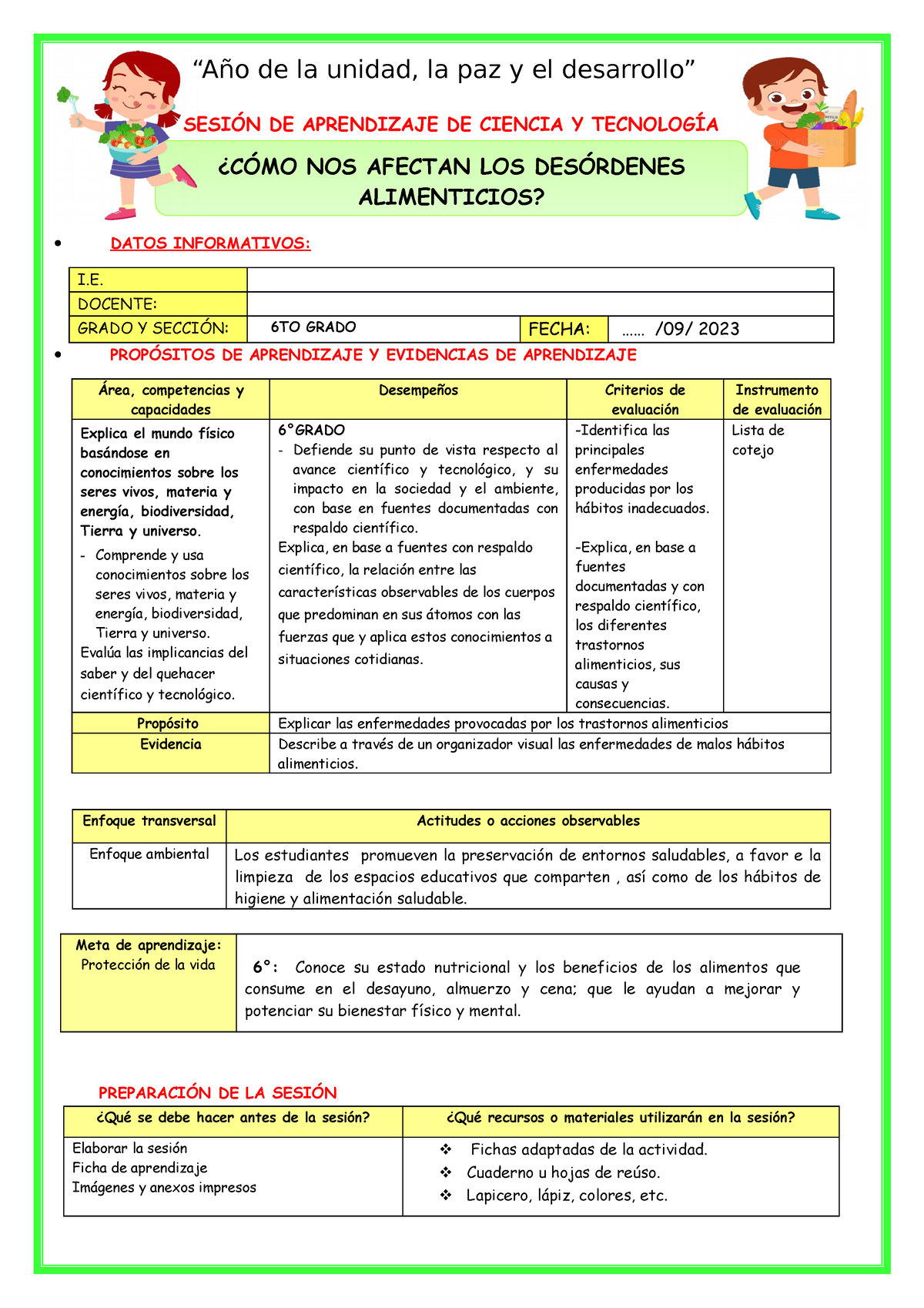 SES-JUEV-CYT-CÓMO NOS Afectan LOS Desórdenes Alimenticios - SESIÓN DE ...