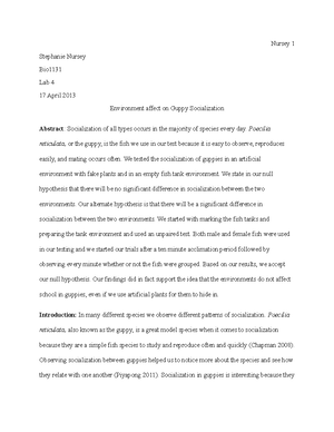 Lab 2 Worksheet - Name: Aminat A BIO 1131 Spring 2024 Lab 2 Assignment ...