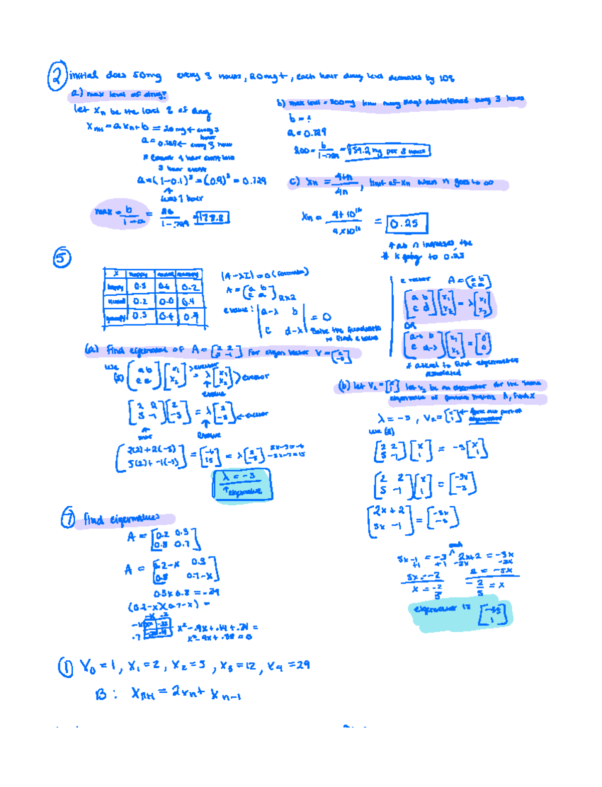 Work for practice midterm 2 - initial doessong every3 hours 20mgt ...