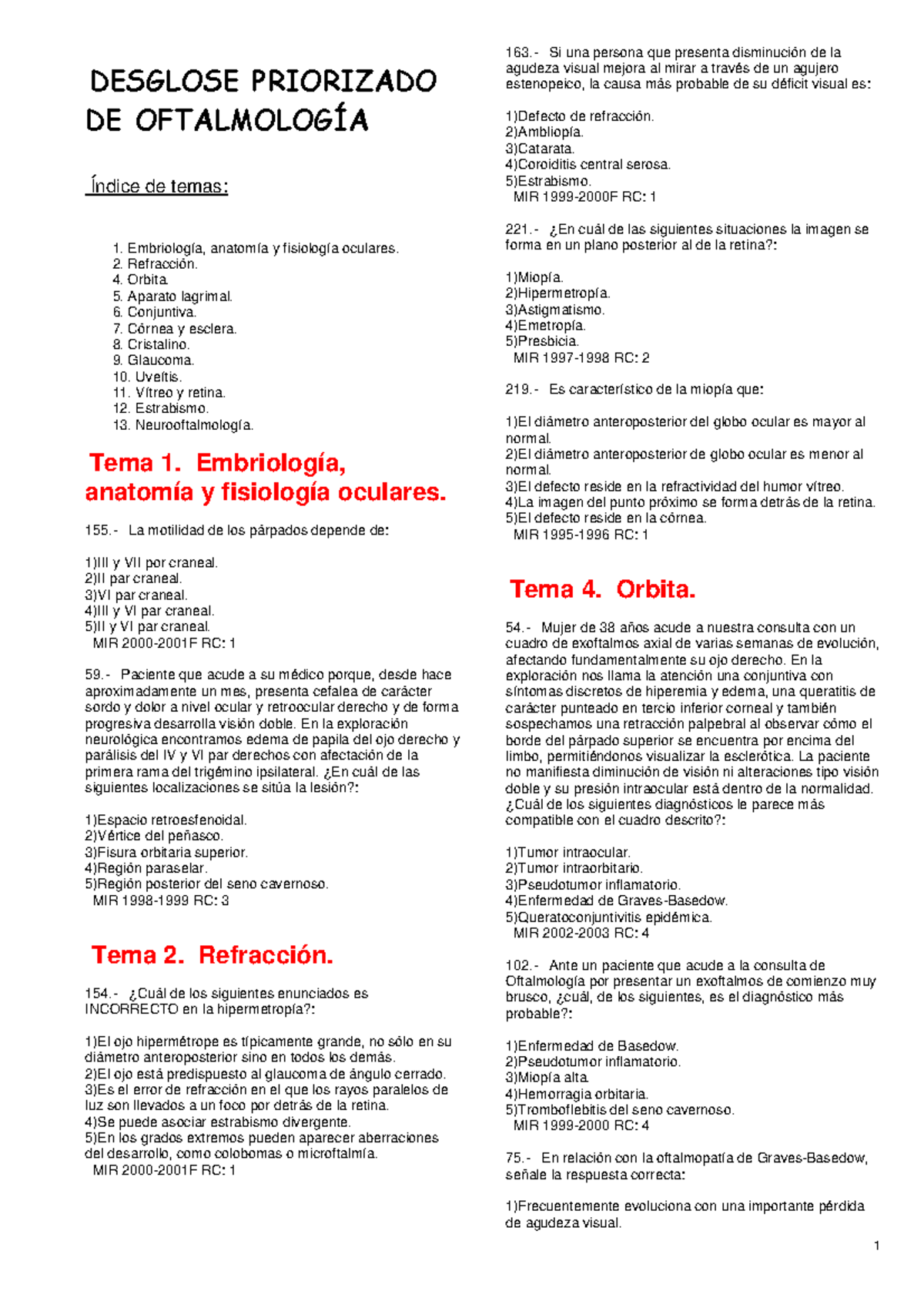 tipos de pruebas de refracción para diabetes