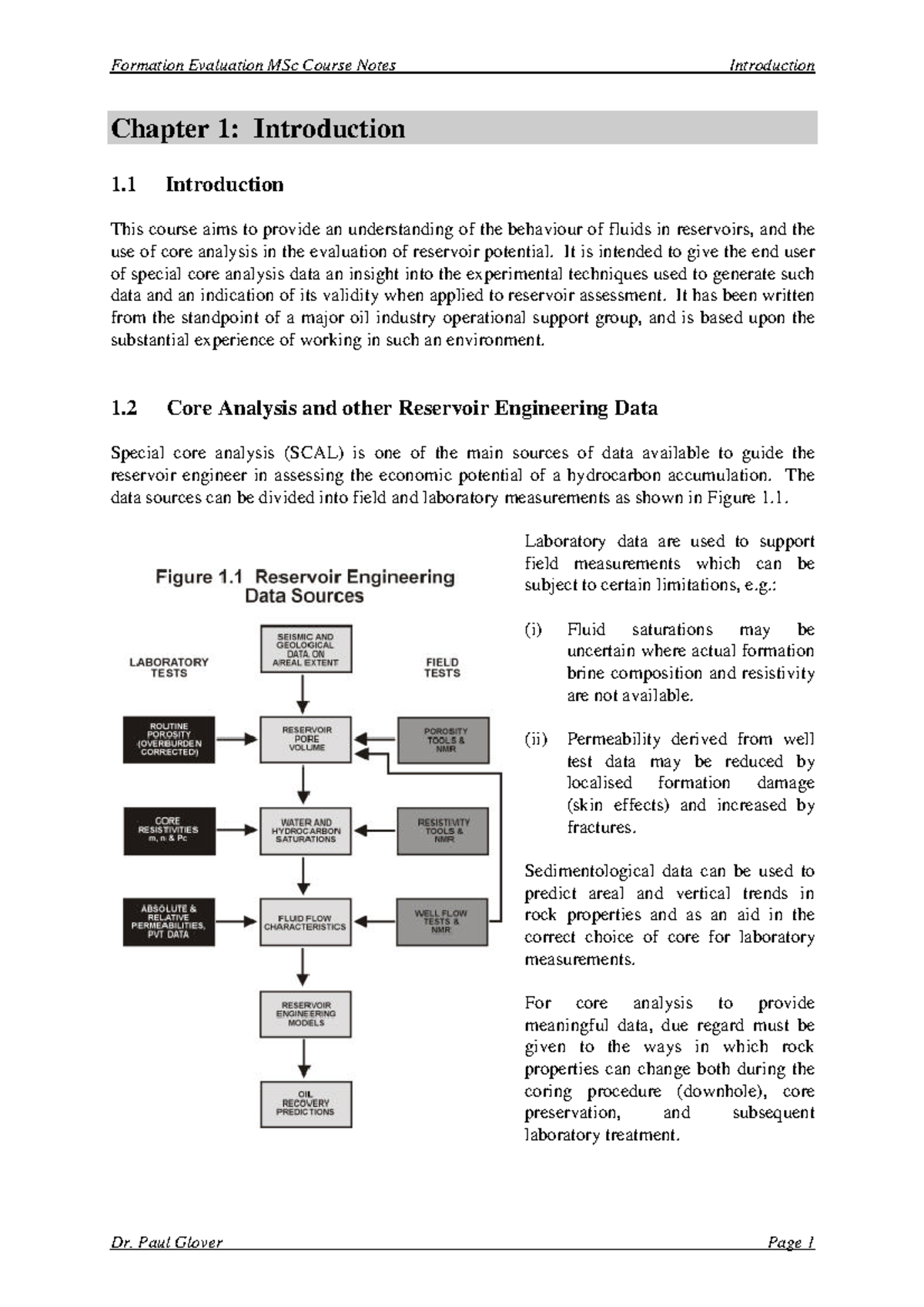 Chapter 1 Introduction in cores - Chapter 1: Introduction 1 ...