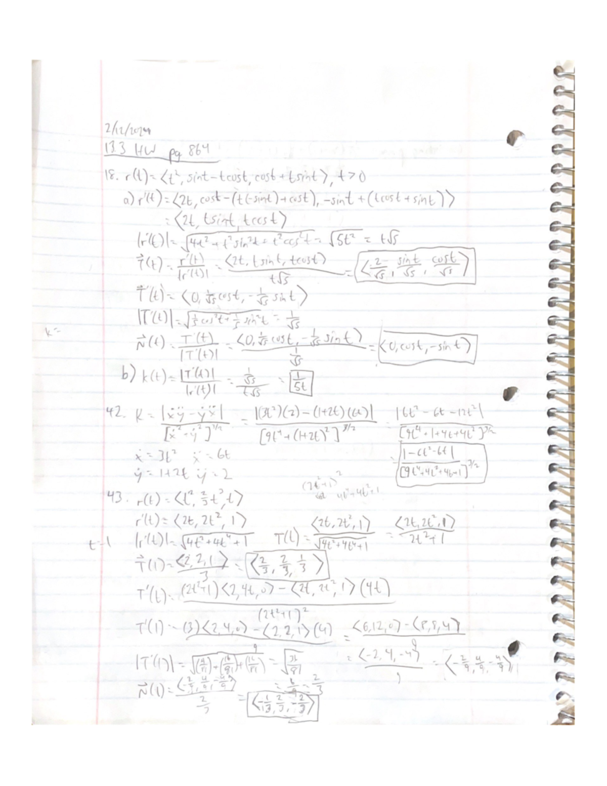 Calc HW 2-12-24 - Calc notes on line integrals - MATH 120 - Studocu