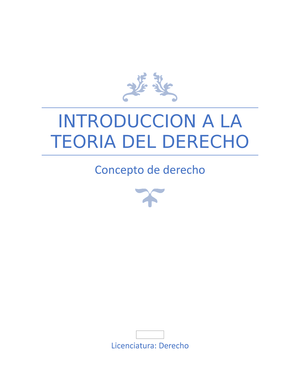 Subir A1u2 Itd - Concepto De Derecho - INTRODUCCION A LA TEORIA DEL ...