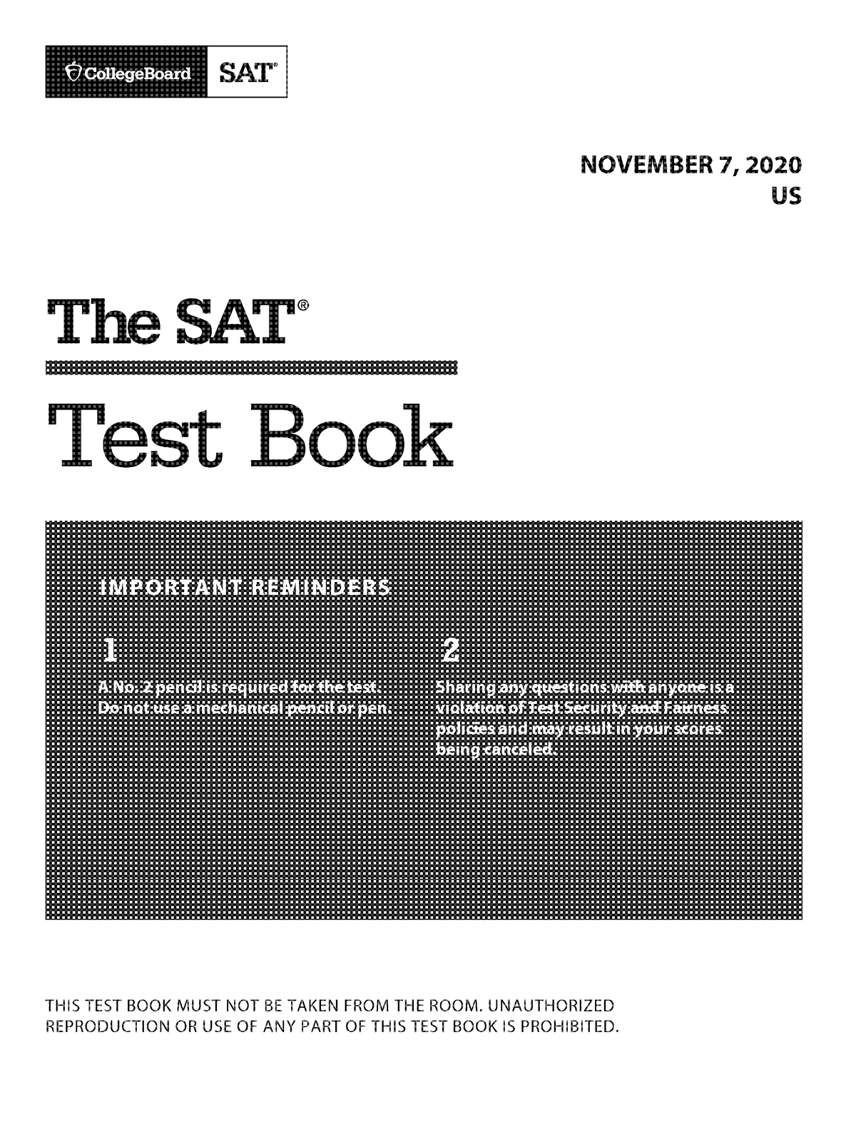 November 2020 US v1 Sat Preparation material Digital SAT 2024 Studocu