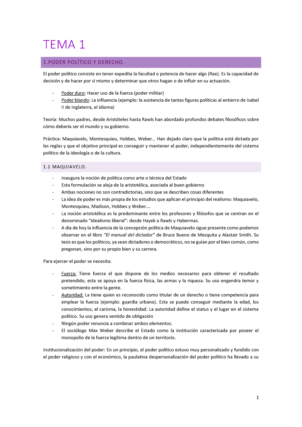 Apuntes Completos Fundamentos Del Derecho Constitucional - TEMA 1 1 ...