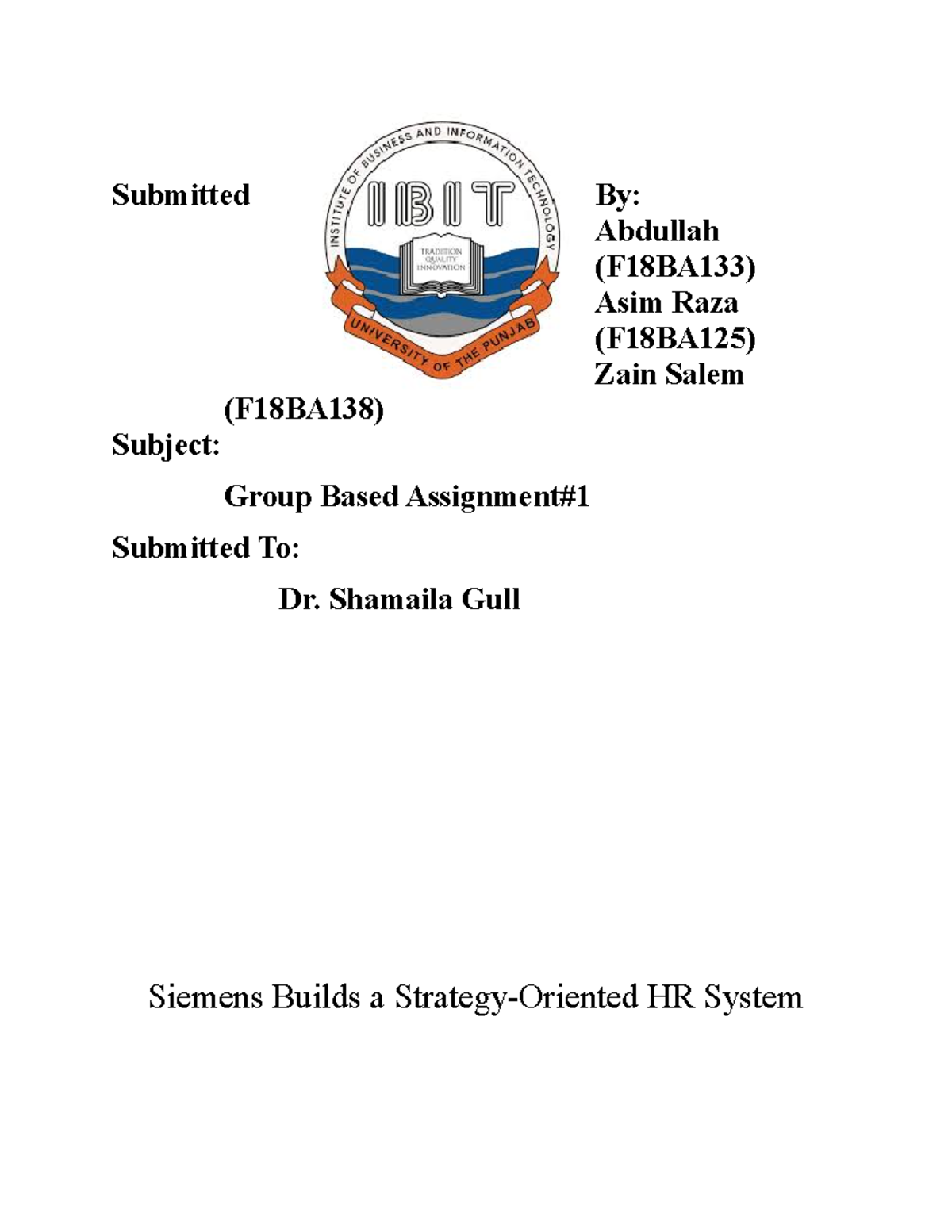 case study on human capital management