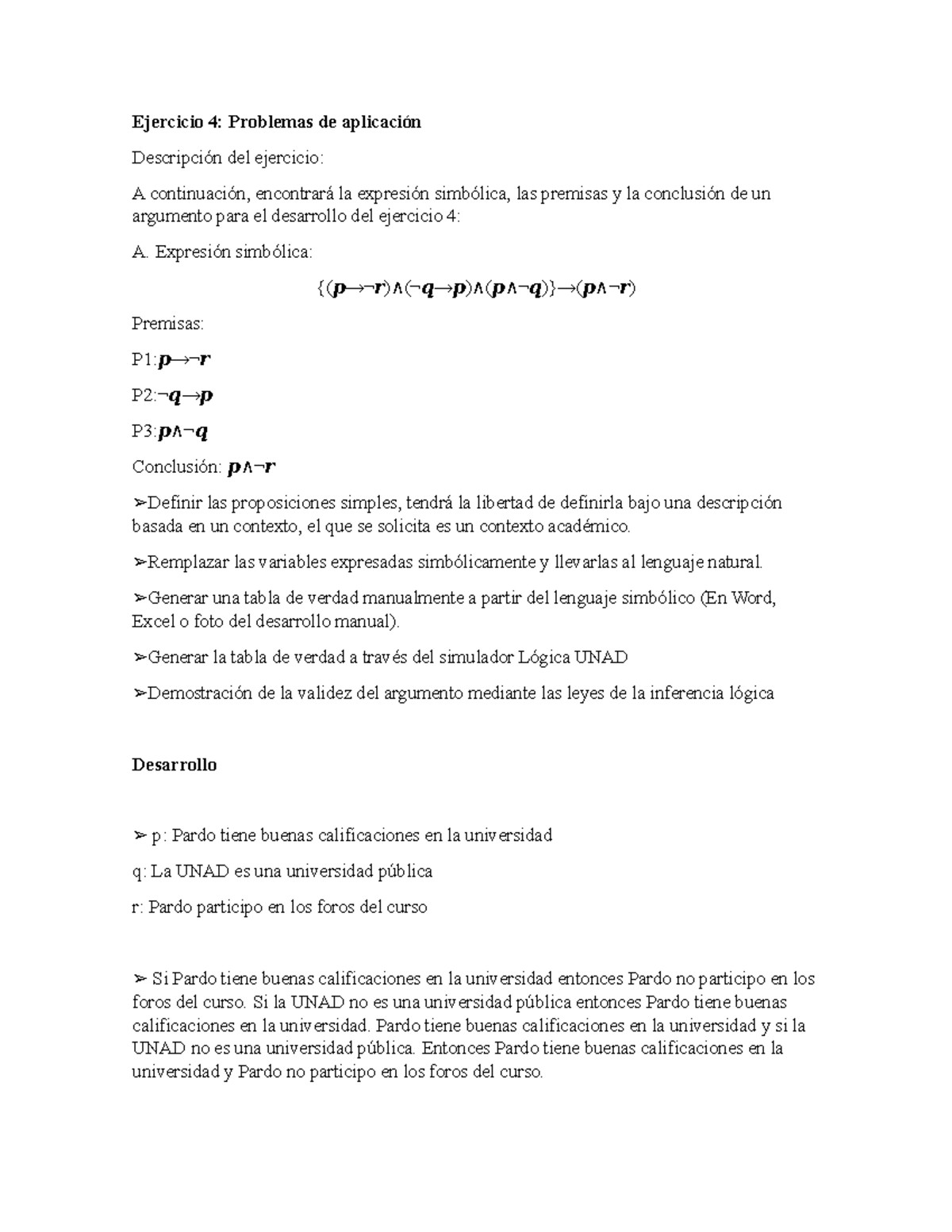 Ejercicio 4 - Pensamiento Lógico Y Matemático - Ejercicio 4: Problemas ...