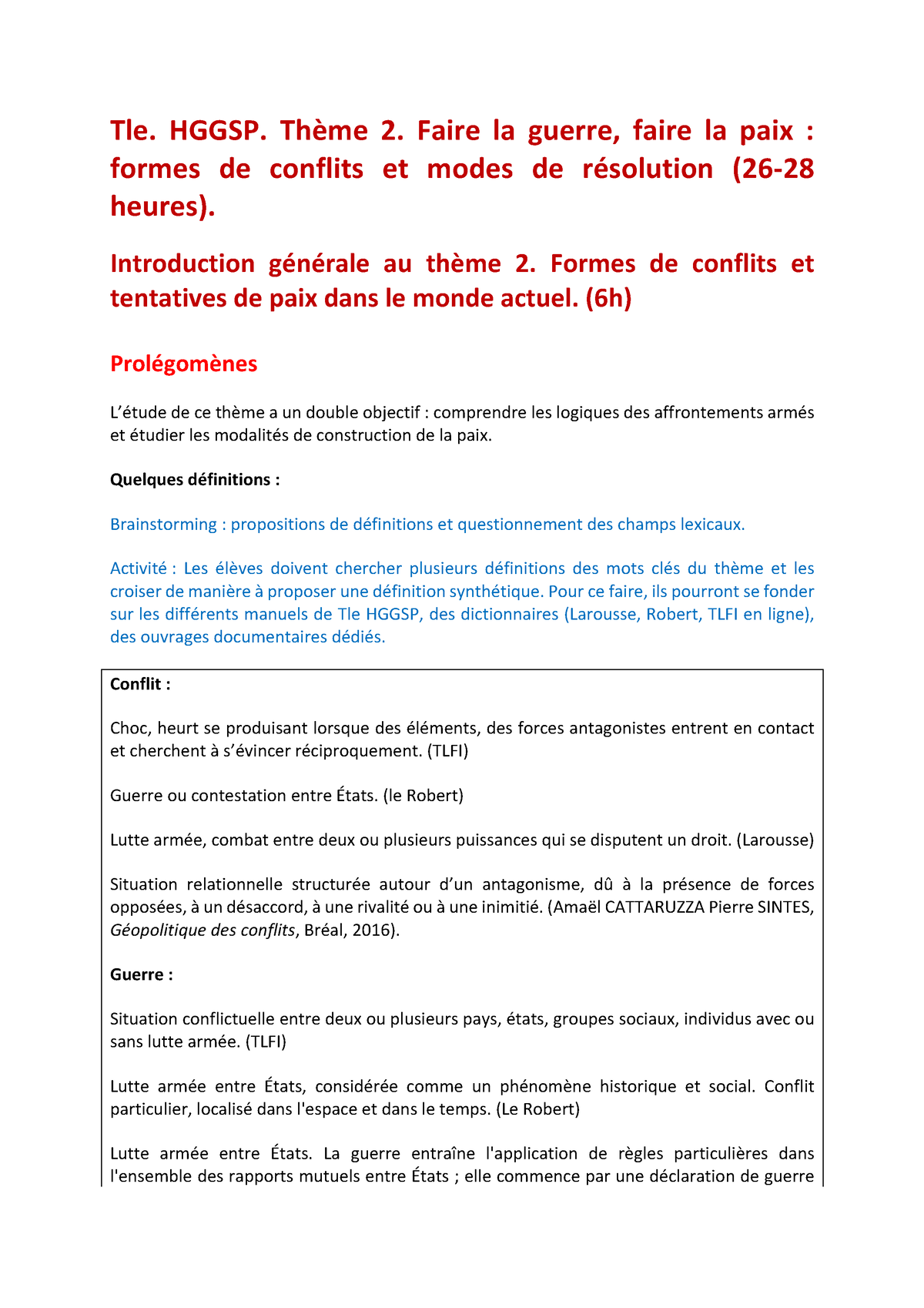 dissertation hggsp guerre et paix