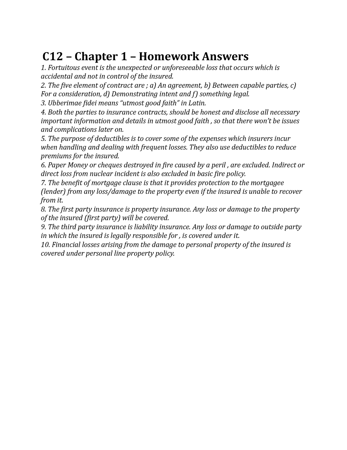 homework questions answered