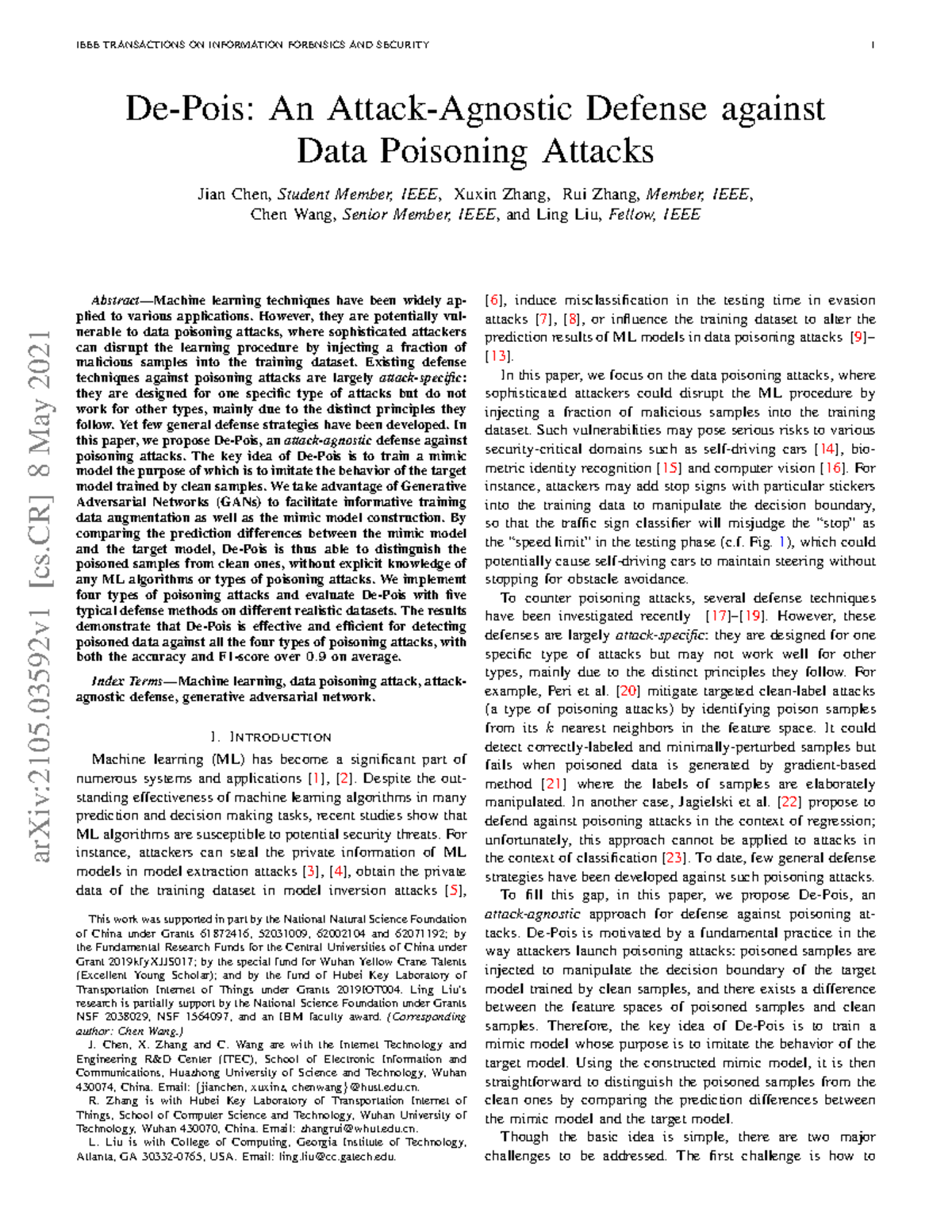 2105 - This research paper - IEEE TRANSACTIONS ON INFORMATION FORENSICS ...