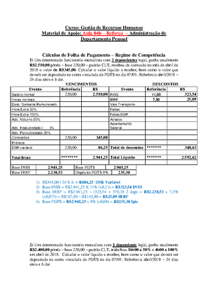 exercicios de calculo nao resolvidos, Exercícios Cálculo