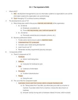 Ch 5 Database Processing - Database Processing I. What is the purpose ...