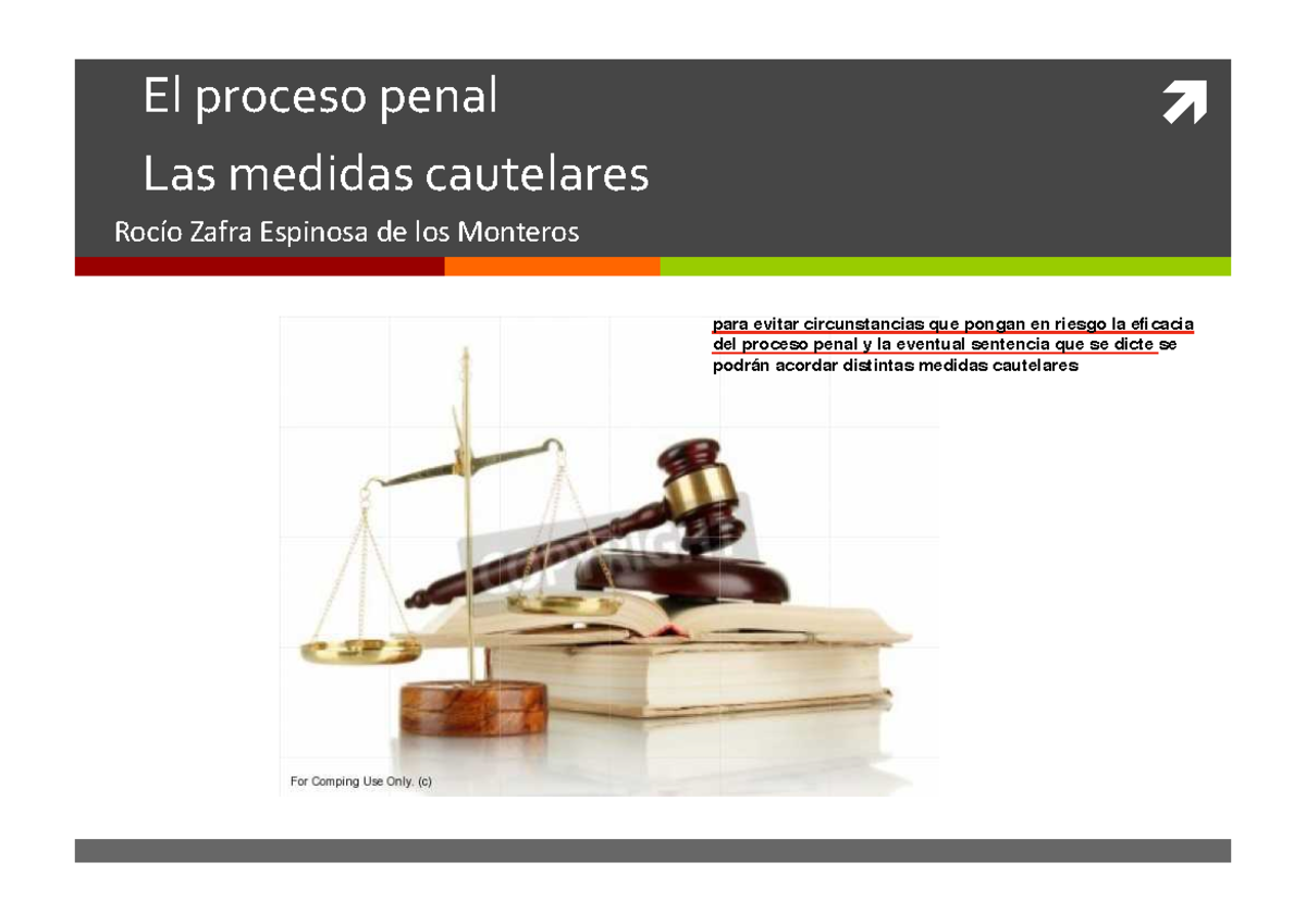Medidas Cautelares En El Proceso Penal Argentino