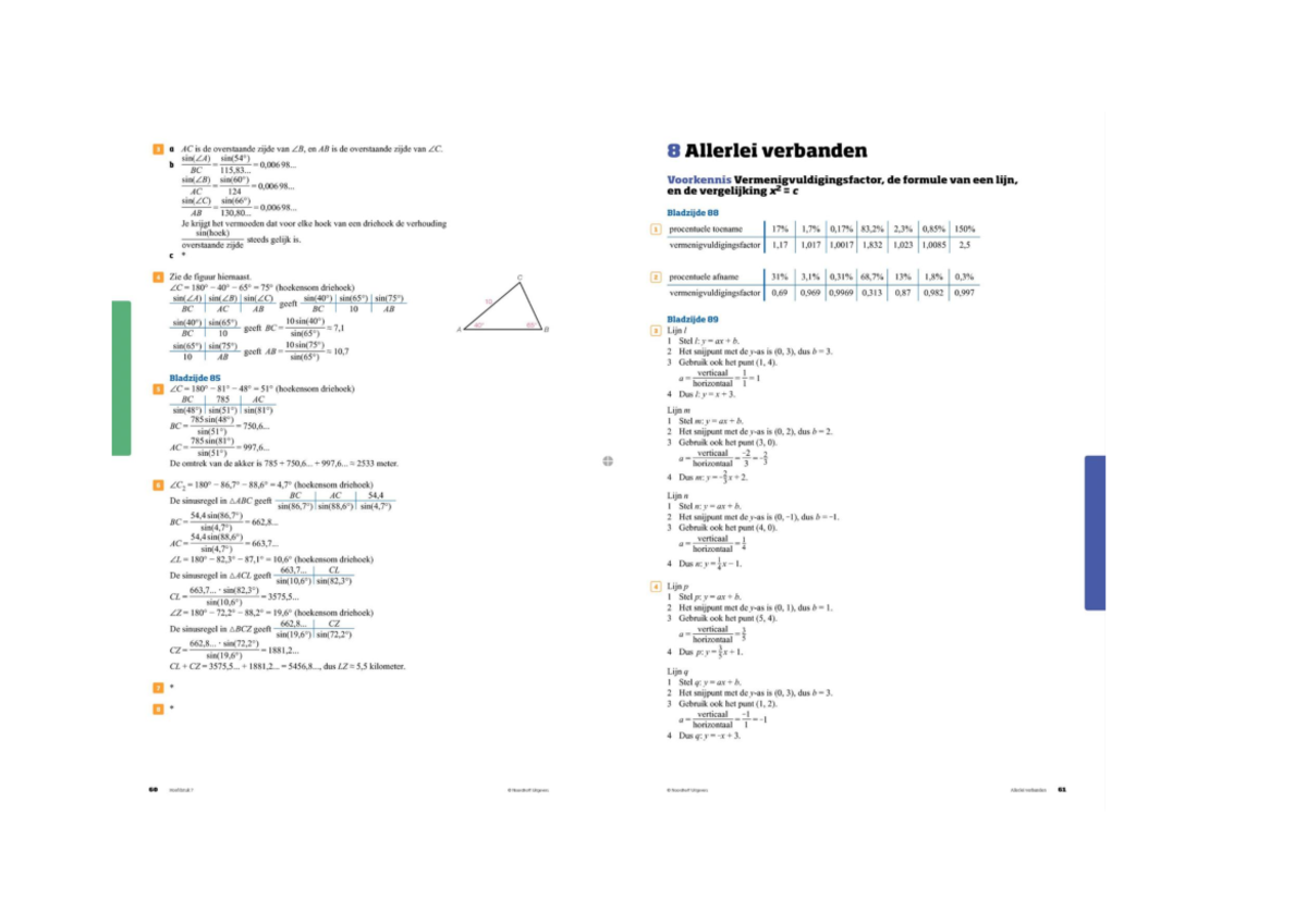Havo 3 Getal en Ruimte Uitwerkingen Hoofdstuk 9 - 3 a AC is de