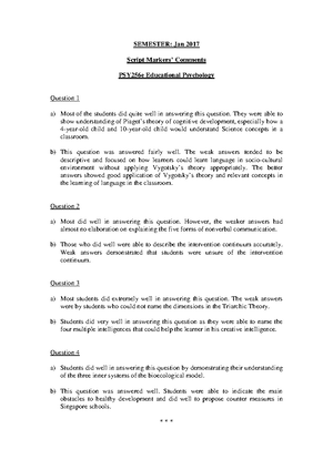 Exam 18 July 2018, Answers - SEMESTER: July 2018 Script Markers ...