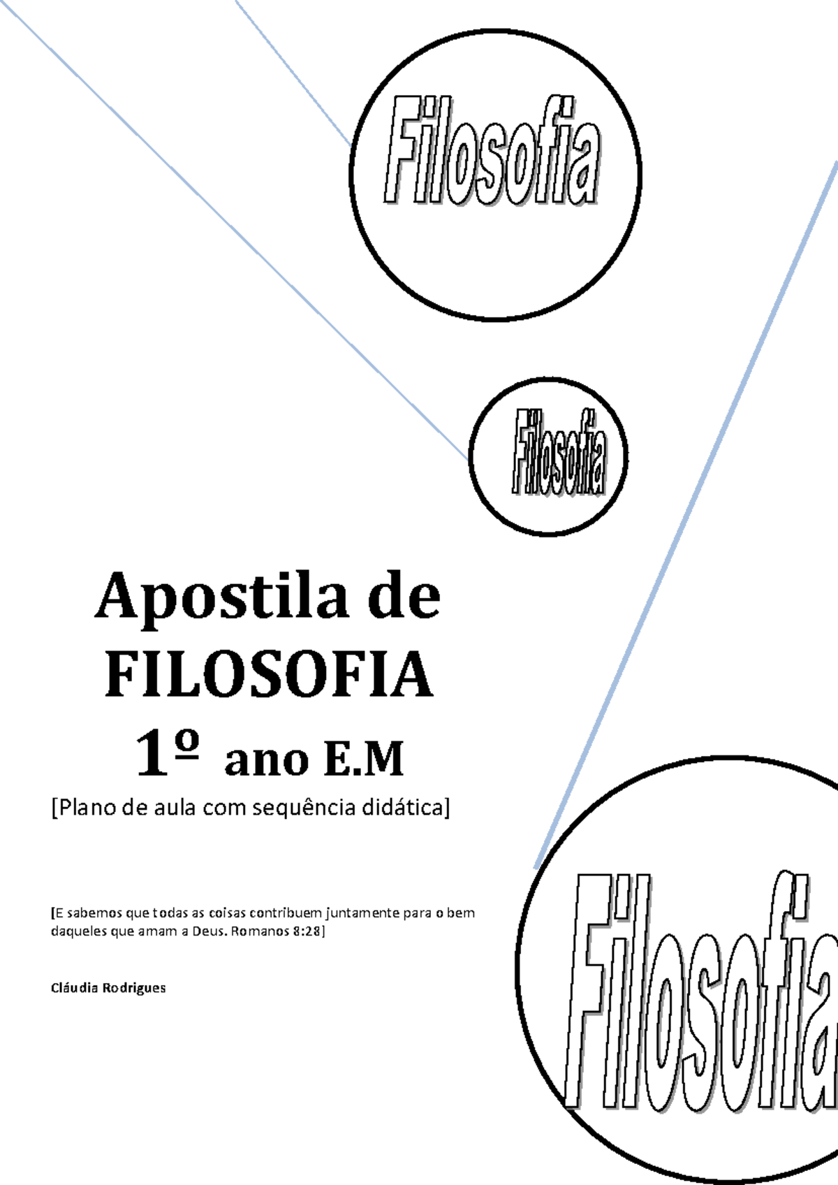 Atividades De Filosofia 1 Ano Ensino Médio - BINKEDU