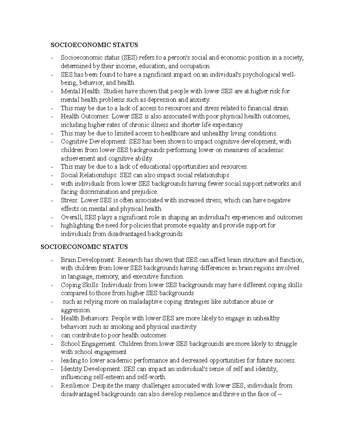 Psych 101 notes 1 - Learning and memory, socioeconomic, initiative ...