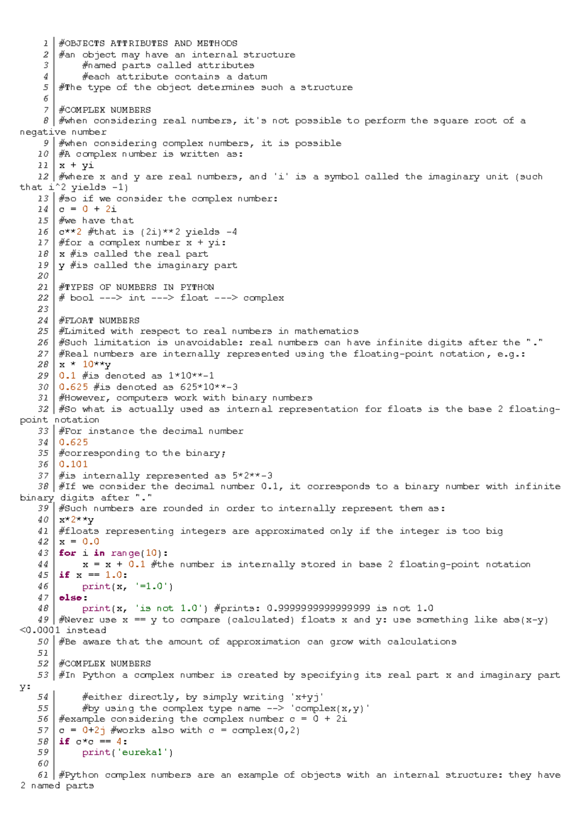 4 Objects Attributes AND Methods - 1 #OBJECTS ATTRIBUTES AND METHODS 2 ...