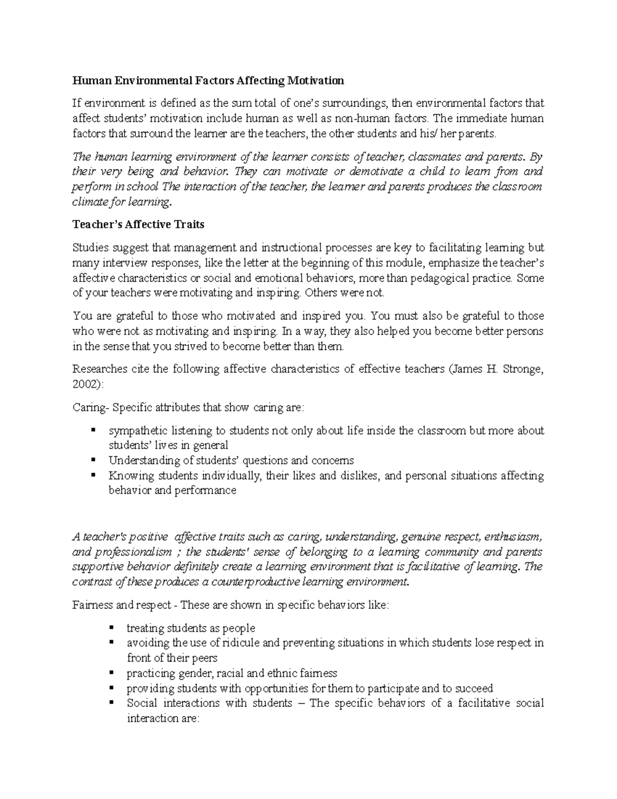 Report namon ni Aivan - Human Environmental Factors Affecting ...