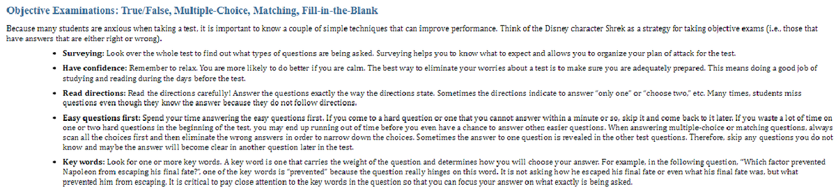 Objective Examination True False, Mulitple Choice, Fill in-the-Blank ...