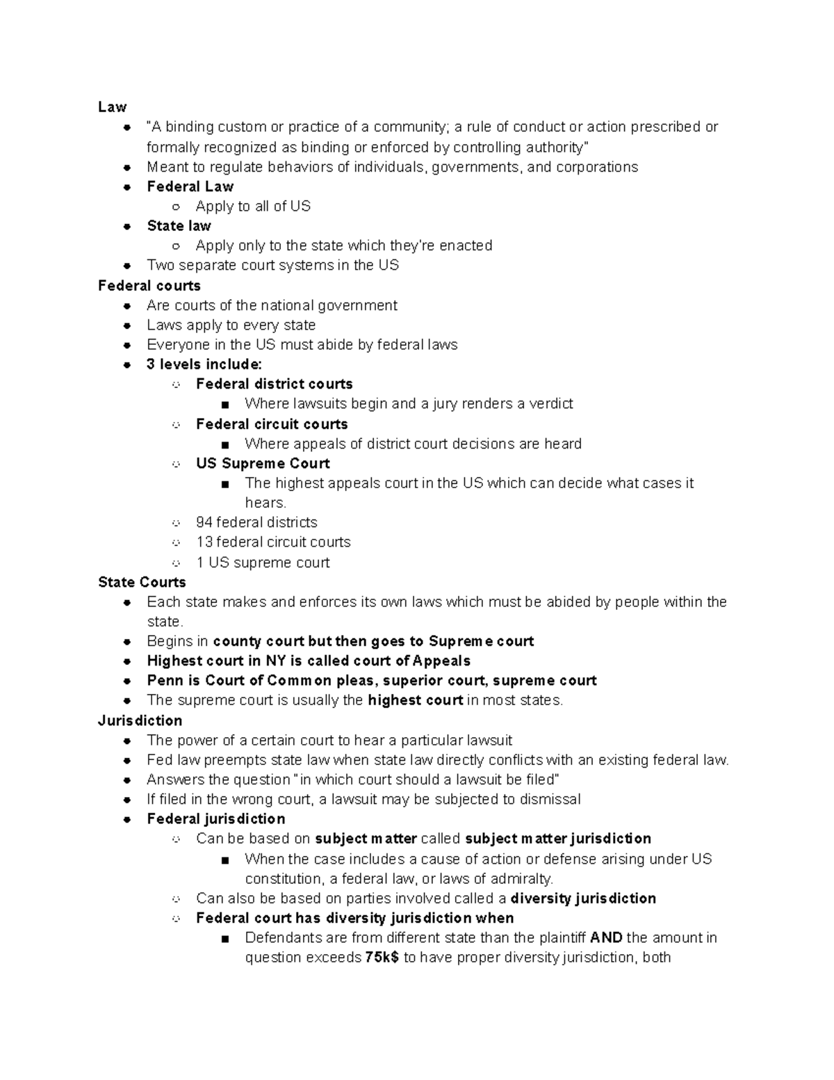 notes-on-types-of-law-law-a-binding-custom-or-practice-of-a