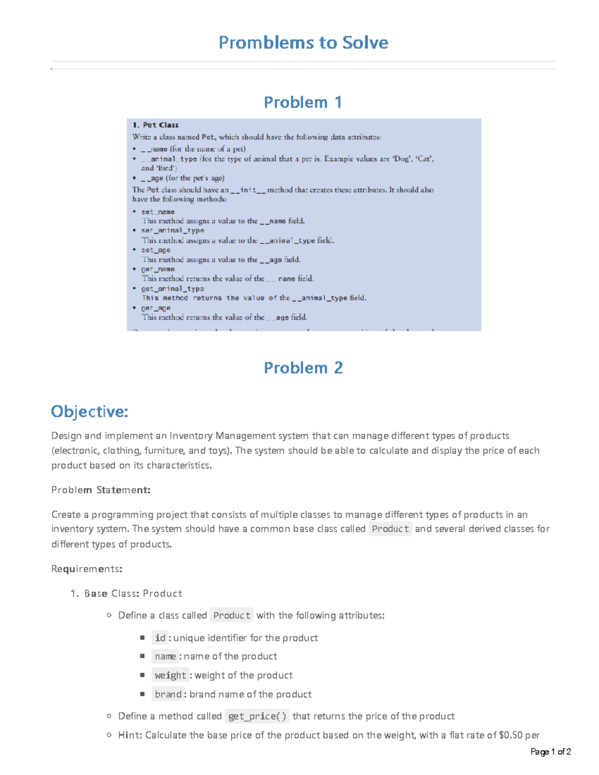 Promblems to Solve - Health Records and Information Technology ...