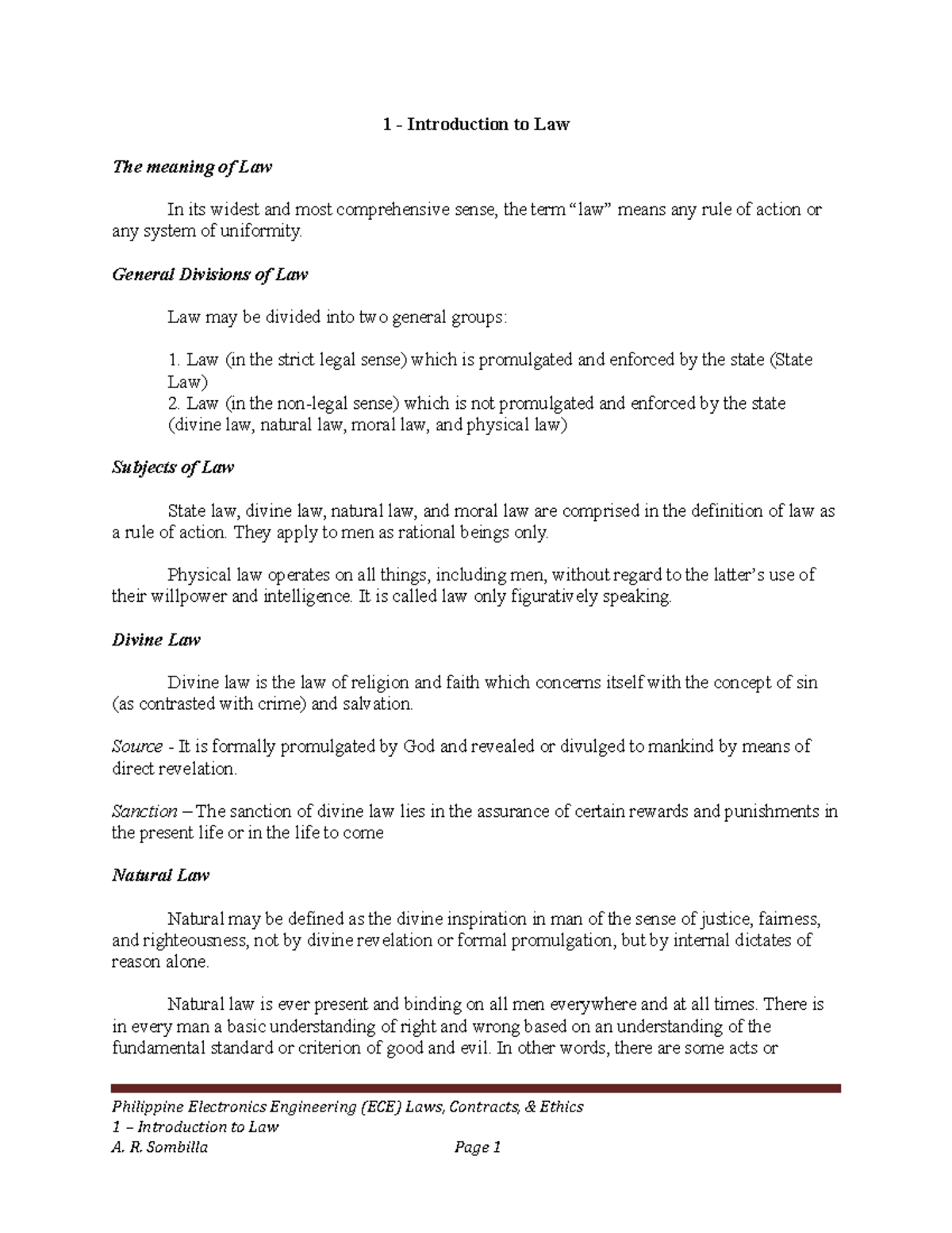 ECE Laws Introduction BS Electronics And Communications Engineering