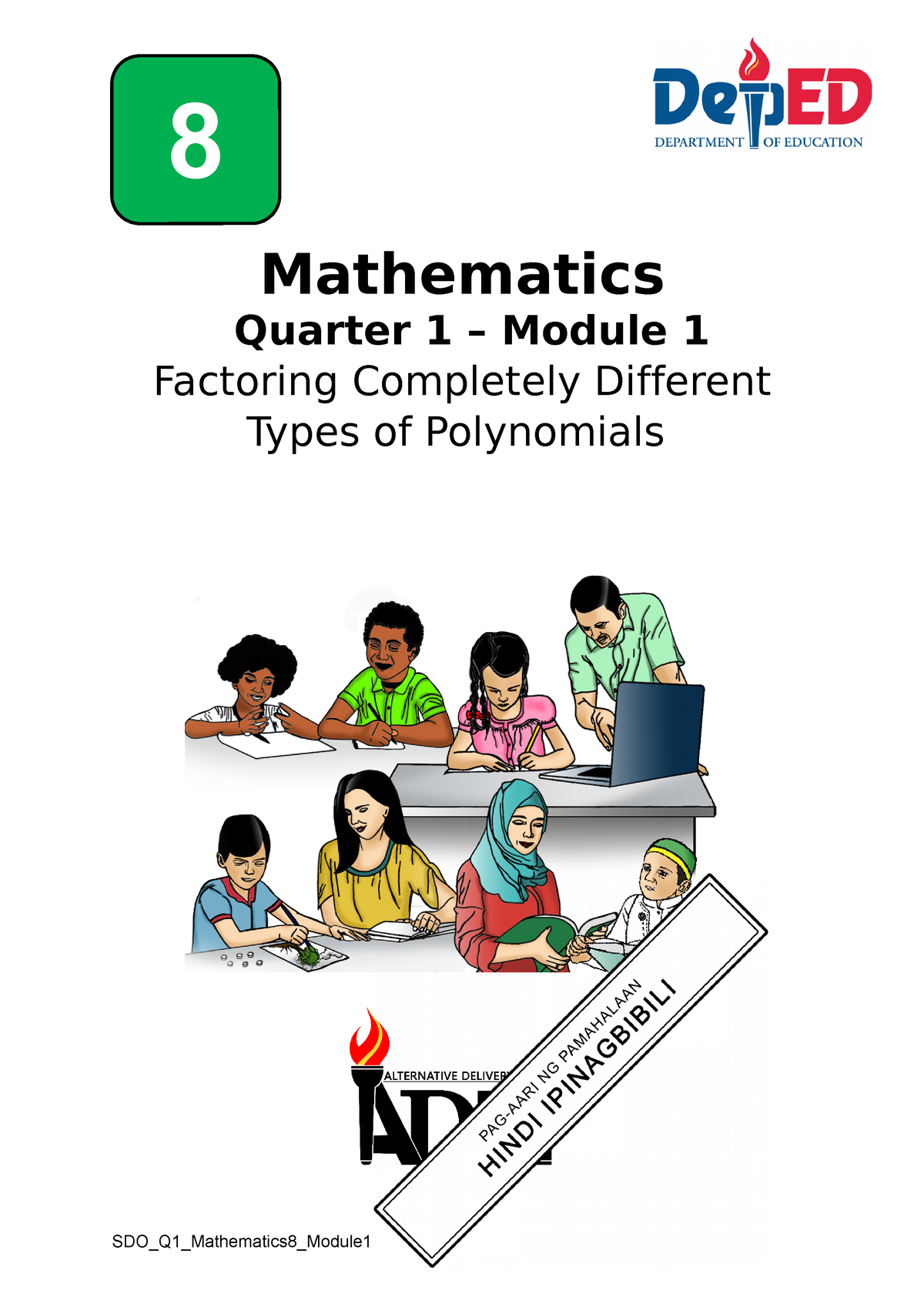 Mathematics 8 Q1 Module 1 Fatoring-Completely-Different-Types-of ...